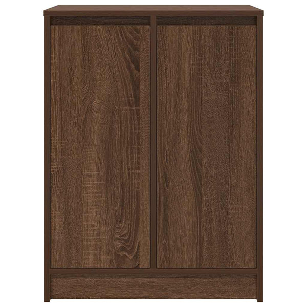 Schuhregal Braun Eichen-Optik 57x34x76 cm
