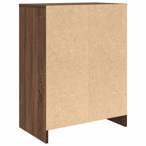 Schuhregal Braun Eichen-Optik 57x34x76 cm