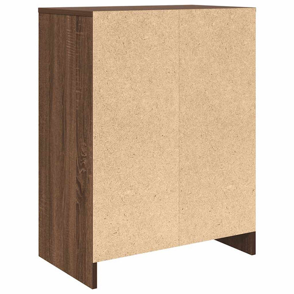 Schuhregal Braun Eichen-Optik 57x34x76 cm