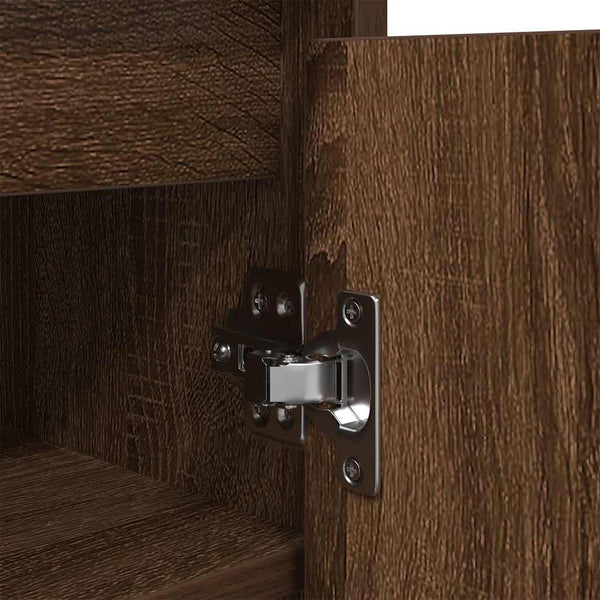 Schuhregal Braun Eichen-Optik 57x34x76 cm