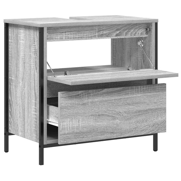 Waschbeckenunterschrank Grau Sonoma 60cm