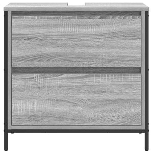 Waschbeckenunterschrank Grau Sonoma 60cm