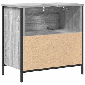 Waschbeckenunterschrank Grau Sonoma 60cm