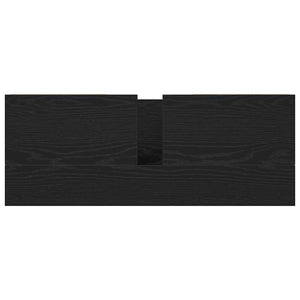 Waschbeckenunterschrank Schwarz Eichen-Optik