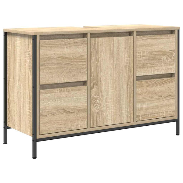 Waschbeckenunterschrank Sonoma-Eiche mit Schubladen
