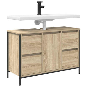 Waschbeckenunterschrank Sonoma-Eiche mit Schubladen