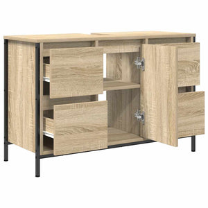 Waschbeckenunterschrank Sonoma-Eiche mit Schubladen