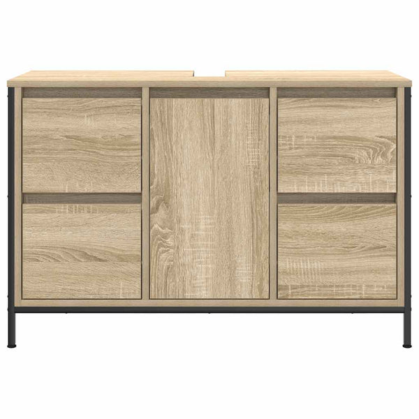 Waschbeckenunterschrank Sonoma-Eiche mit Schubladen