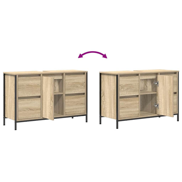 Waschbeckenunterschrank Sonoma-Eiche mit Schubladen