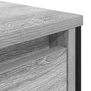 Waschbeckenunterschrank mit Schubladen Grau Sonoma 90x34,5x60cm