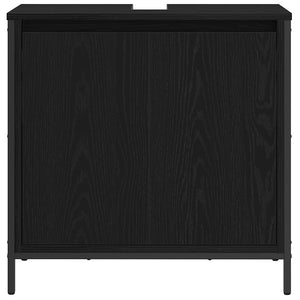 Schwarzer Waschbeckenunterschrank 60 cm