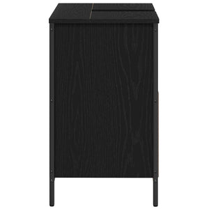 Schwarzer Waschbeckenunterschrank 60 cm
