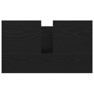 Schwarzer Waschbeckenunterschrank 60 cm