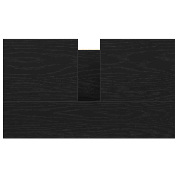 Schwarzer Waschbeckenunterschrank 60 cm