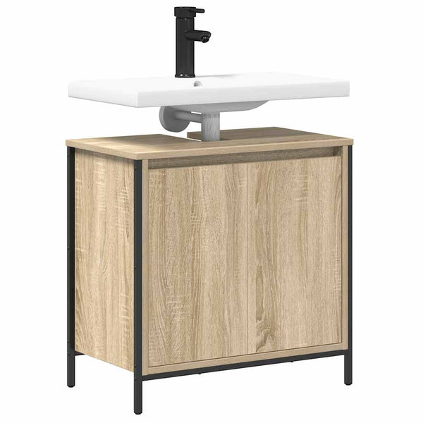 Waschbeckenunterschrank Sonoma-Eiche 60 cm