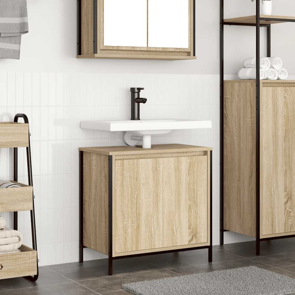 Waschbeckenunterschrank Sonoma-Eiche 60 cm