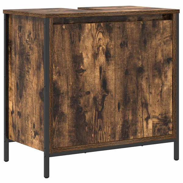 Waschbeckenunterschrank Räuchereiche 60 cm