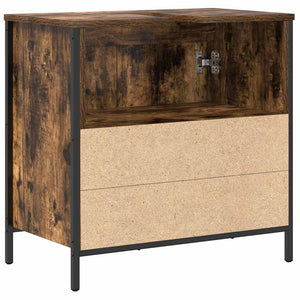 Waschbeckenunterschrank Räuchereiche 60 cm