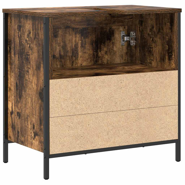 Waschbeckenunterschrank Räuchereiche 60 cm