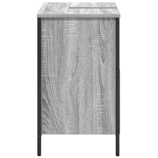 Waschbeckenunterschrank Grau Sonoma 60 cm