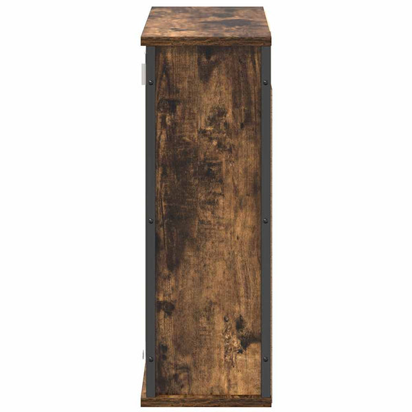 Bad-Wandschrank mit Spiegel Räuchereiche 60 cm