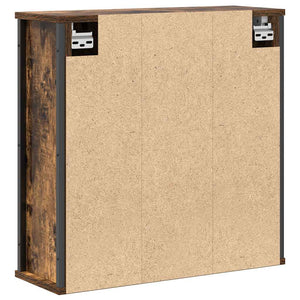 Bad-Wandschrank mit Spiegel Räuchereiche 60 cm