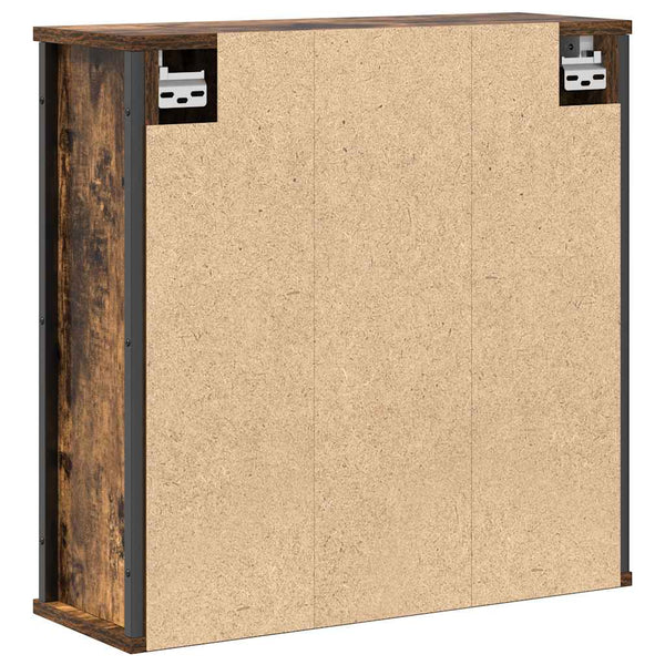 Bad-Wandschrank mit Spiegel Räuchereiche 60 cm