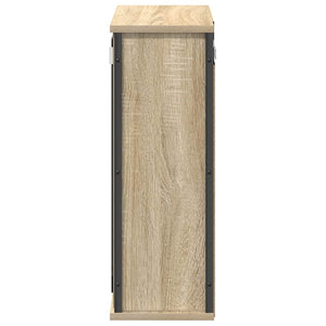 Bad-Wandschrank Sonoma Eiche mit Spiegel 50x60 cm
