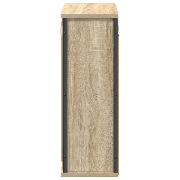 Bad-Wandschrank Sonoma Eiche mit Spiegel 50x60 cm