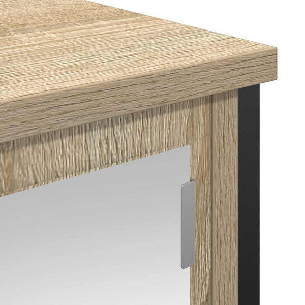 Bad-Wandschrank Sonoma Eiche mit Spiegel 50x60 cm