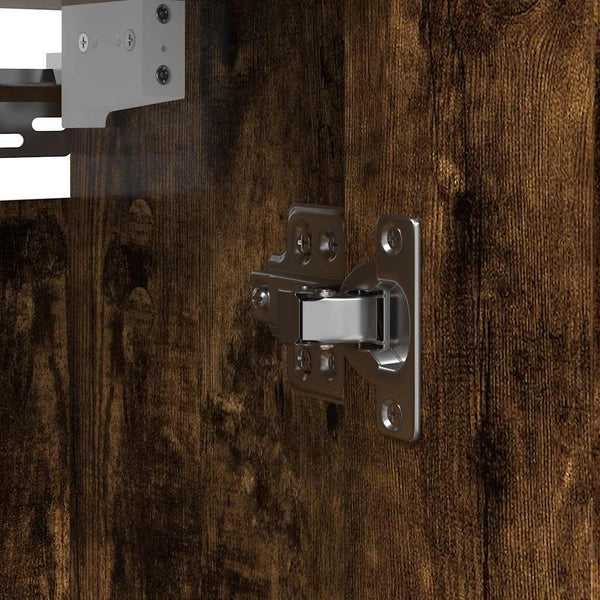 Bad-Wandschrank mit Spiegel Räuchereiche 50x60 cm