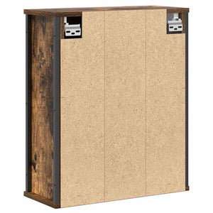 Bad-Wandschrank mit Spiegel Räuchereiche 50x60 cm