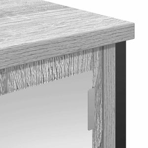 Bad-Wandschrank mit Spiegel Grau Sonoma 50x60 cm