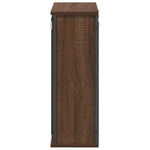 Bad-Wandschrank mit Spiegel Eichen-Optik 50x60 cm