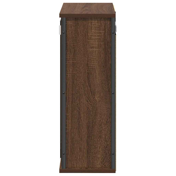 Bad-Wandschrank mit Spiegel Eichen-Optik 50x60 cm
