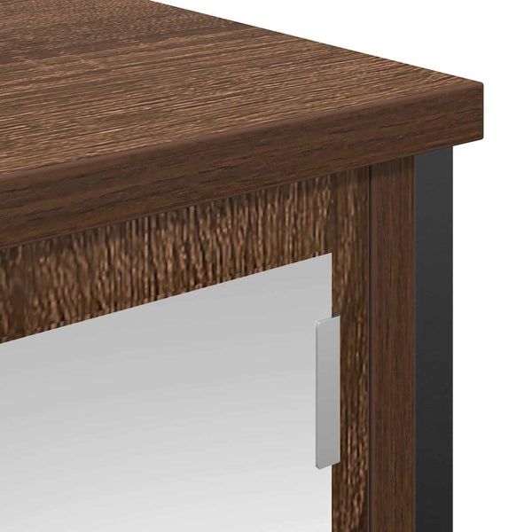 Bad-Wandschrank mit Spiegel Eichen-Optik 50x60 cm