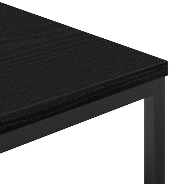 Badschrank mit Regalen Schwarz Eiche 36x35x165 cm