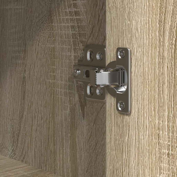 Badschrank Sonoma-Eiche mit Regalen 36x35x165 cm