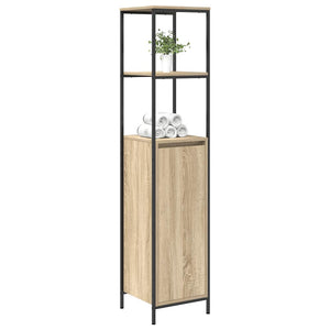 Badschrank Sonoma-Eiche mit Regalen 36x35x165 cm