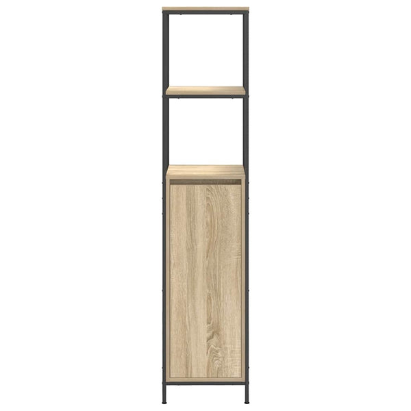 Badschrank Sonoma-Eiche mit Regalen 36x35x165 cm
