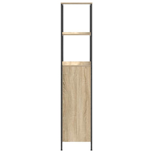 Badschrank Sonoma-Eiche mit Regalen 36x35x165 cm