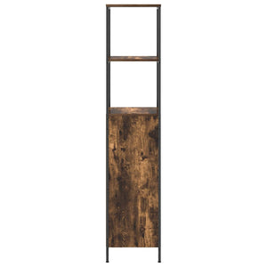 Badschrank Räuchereiche mit Regalen 165 cm
