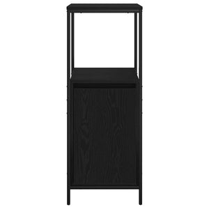 Badschrank Schwarz Eichen-Optik, 36x35x95 cm