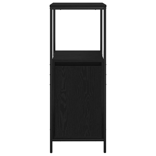 Badschrank Schwarz Eichen-Optik, 36x35x95 cm