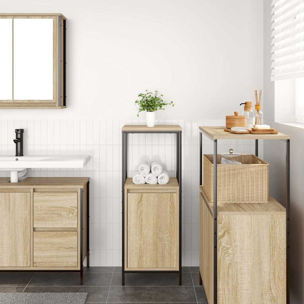 Badschrank Sonoma-Eiche 36x35x95 cm