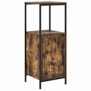 Badschrank Räuchereiche mit Regalen, 95 cm