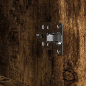 Badschrank Räuchereiche mit Regalen, 95 cm