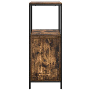 Badschrank Räuchereiche mit Regalen, 95 cm