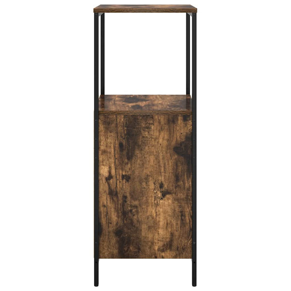 Badschrank Räuchereiche mit Regalen, 95 cm