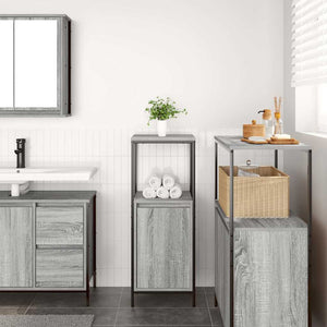 Badschrank Grau Sonoma 36x35x95 cm